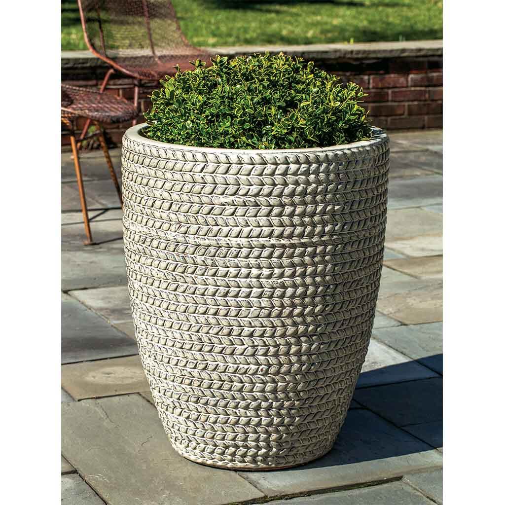 Sisal Weave Planter, Tall - Cream - S/3