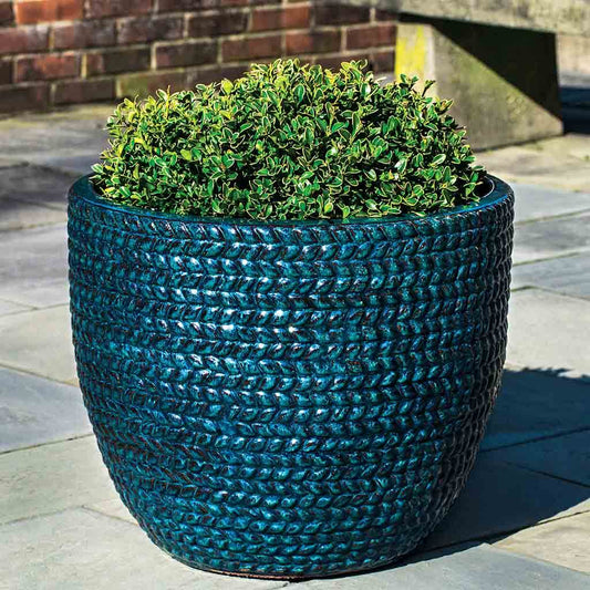 Sisal Weave Planter - Indigo Rain - S/3