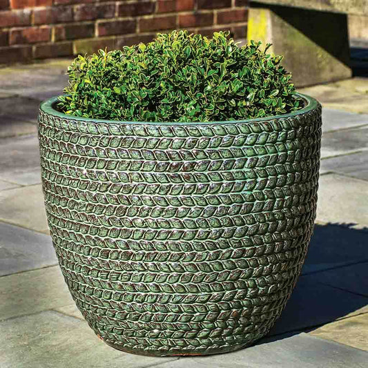 Sisal Weave Planter - Seafoam Green - S/3