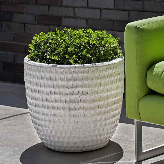 Dimple Planter - Antique White - S/3