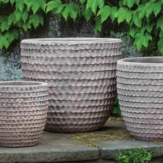 Dimple Planter - Antico Terra Cotta - S/3