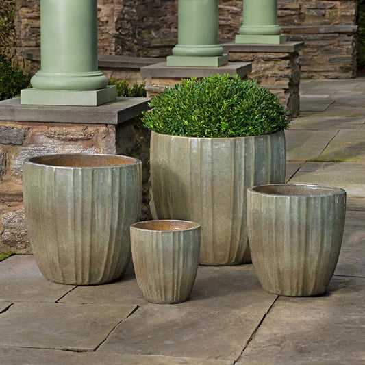 Dunes Planter - Crystal Green - S/4