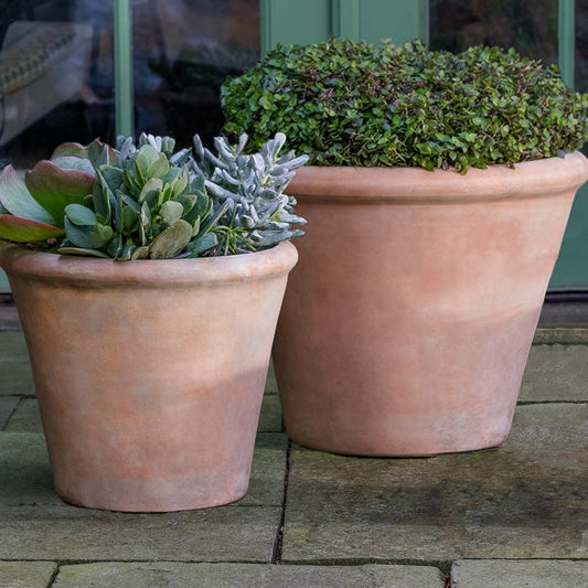 Cortona Planter, Large - Terra Cotta - S/2