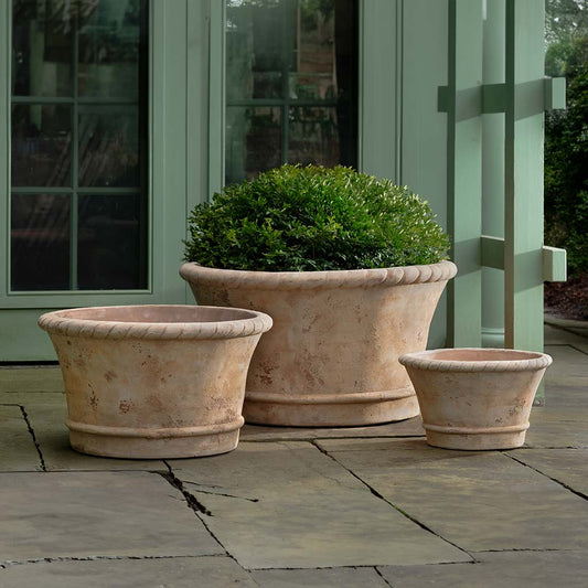 Corda Planter, Large - Antico Terra Cotta - S/3
