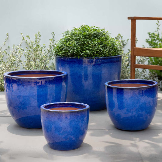 Cora Planter - Riviera Blue - S/4