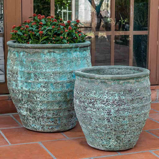 Knossos Planter - Verdigris - S/2