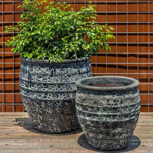 Knossos Planter - Fossil Grey - S/2