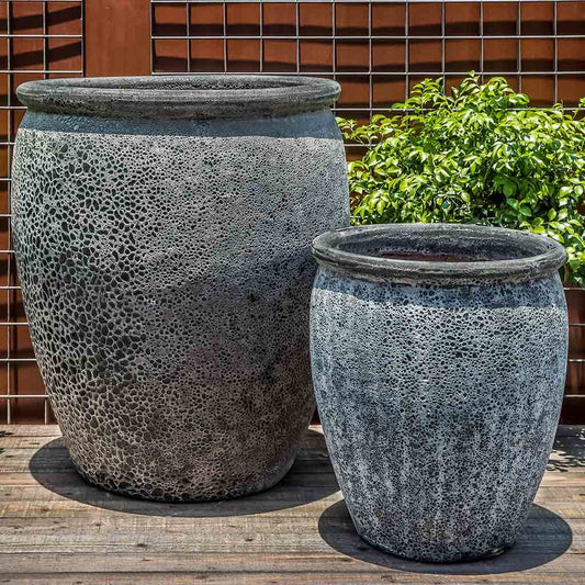 Paraiso Planter - Fossil Grey - S/2