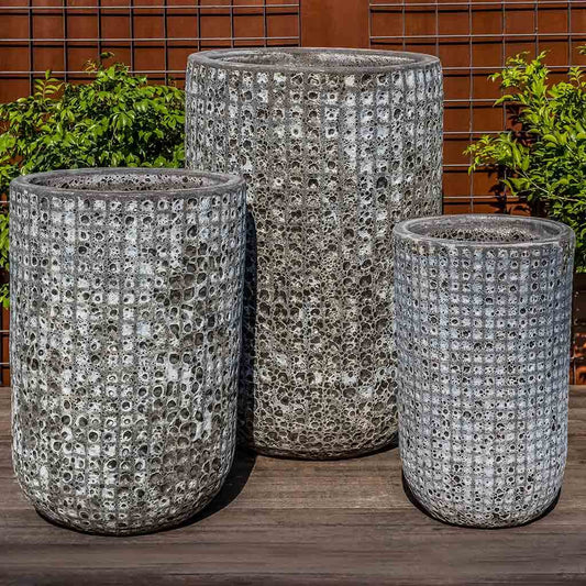 Escada Planter, Tall - Fossil Grey - S/3