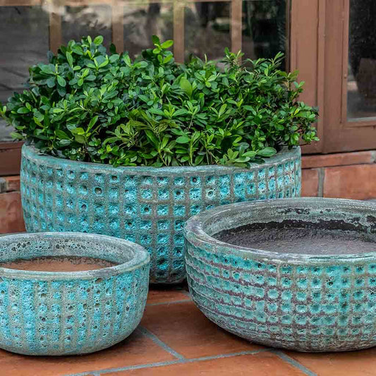 Escada Planter - Verdigris - S/3