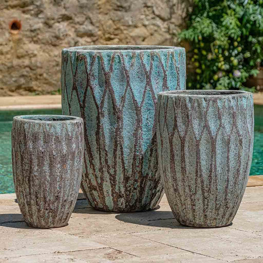 Tortona Planter - Verdigris - S/3