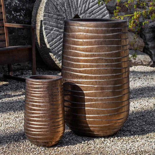 Ipanema Planter, Tall - Bronze - S/2
