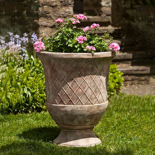 Pomezio Urn - Antico Terra Cotta - S/2