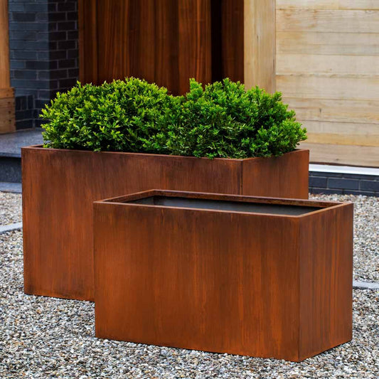 Steel Box Planter - Steel - S/2