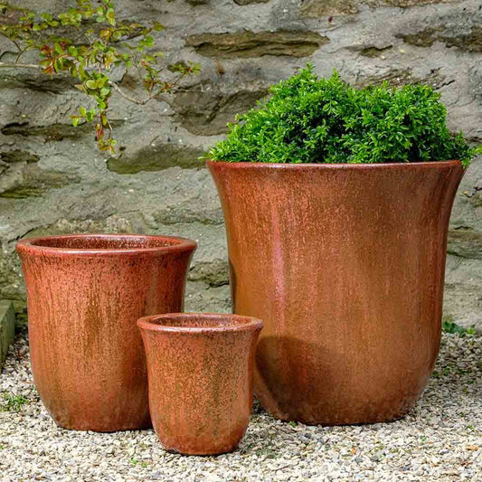 Campana Planter - Volcanic Red - S/3