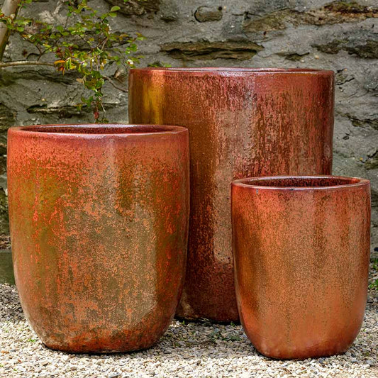 Brantome Planter - Volcanic Red - S/3
