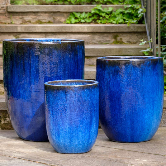 Brantome Planter - Riviera Blue - S/3