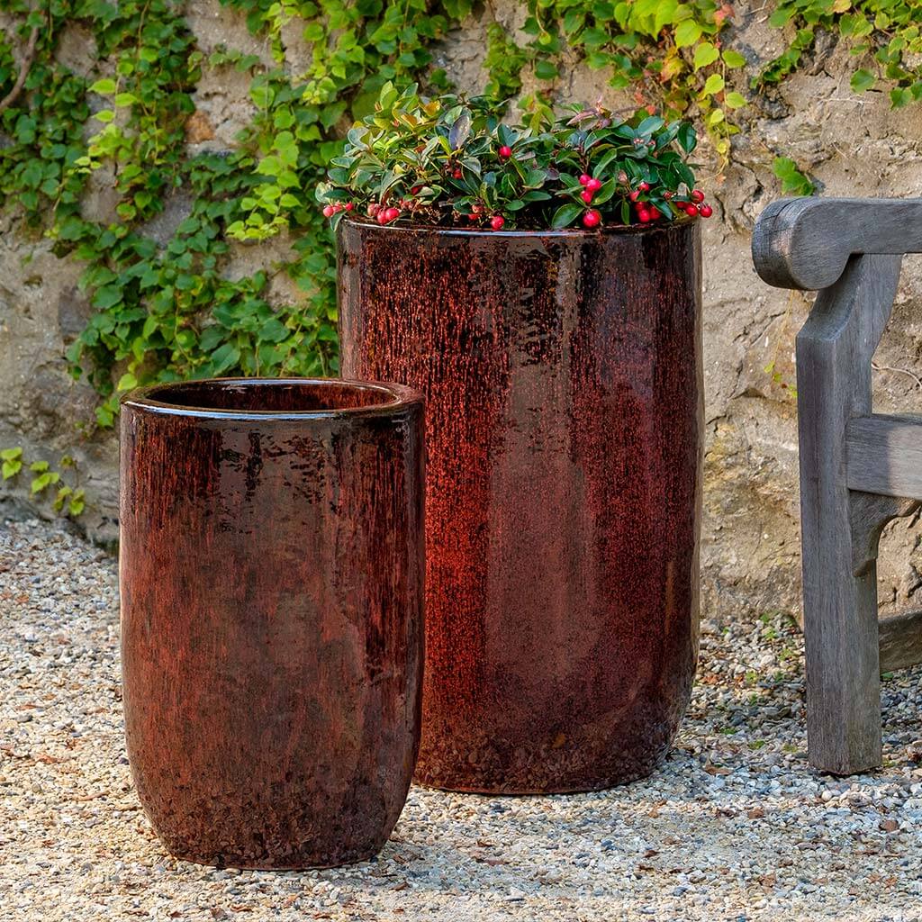 Merlot Planter - Bordeaux - S/2
