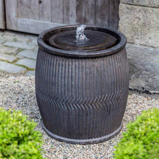 Rain Barrel Fountain-Bronze
