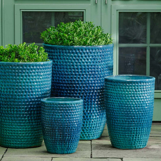 Coin Pot, Tall - Aqua - S/4