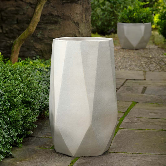 Prism Planter, Tall - White