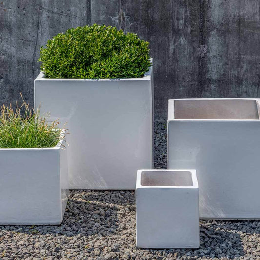Hancock Planter - White  - S/4