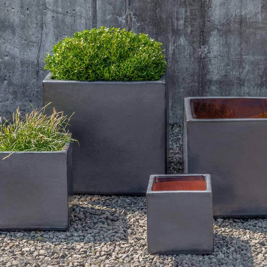Hancock Planter - Metal Grey - S/4