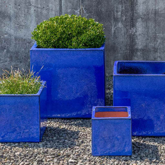 Hancock Planter - Riviera Blue - S/4