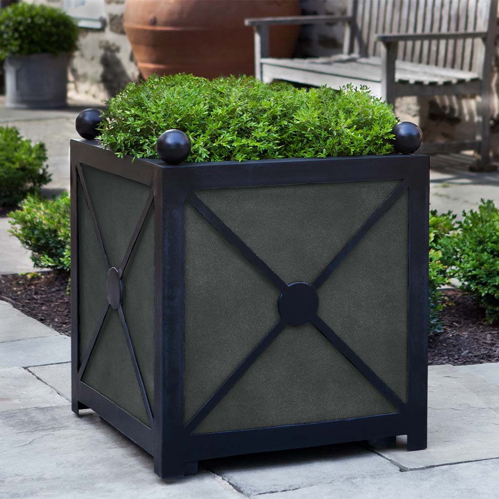 Villandry Square Planter, Medium - Lead Lite