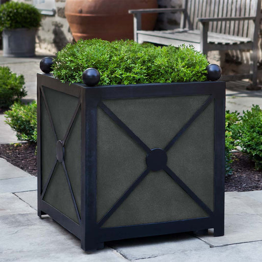 Villandry Square Planter, Medium - Lead Lite