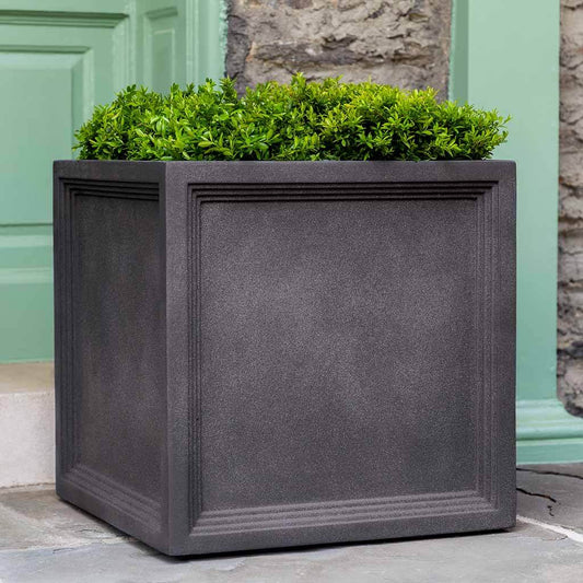Sm Sandhurst Square Planter - Lead Lite
