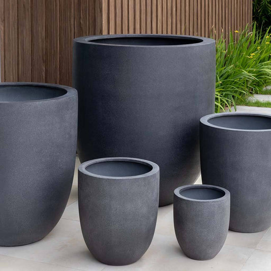Lg Bradford Planter - Charcoal P-Lite