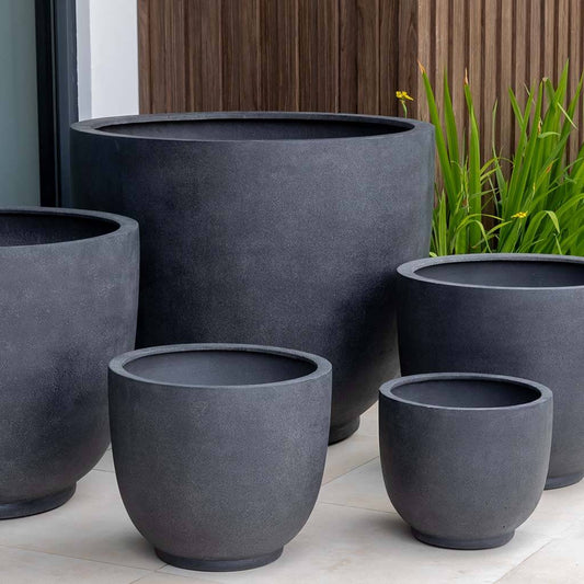XL Danilo Planter - Charcoal P-Lite