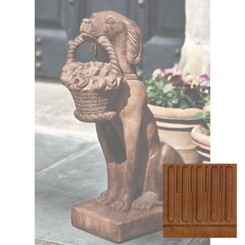 Vintage Dog with Basket