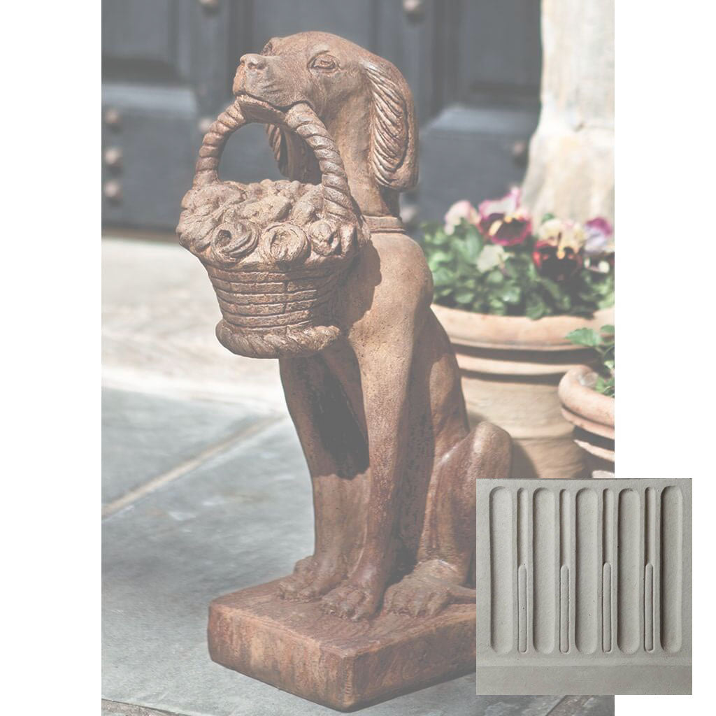 Vintage Dog with Basket