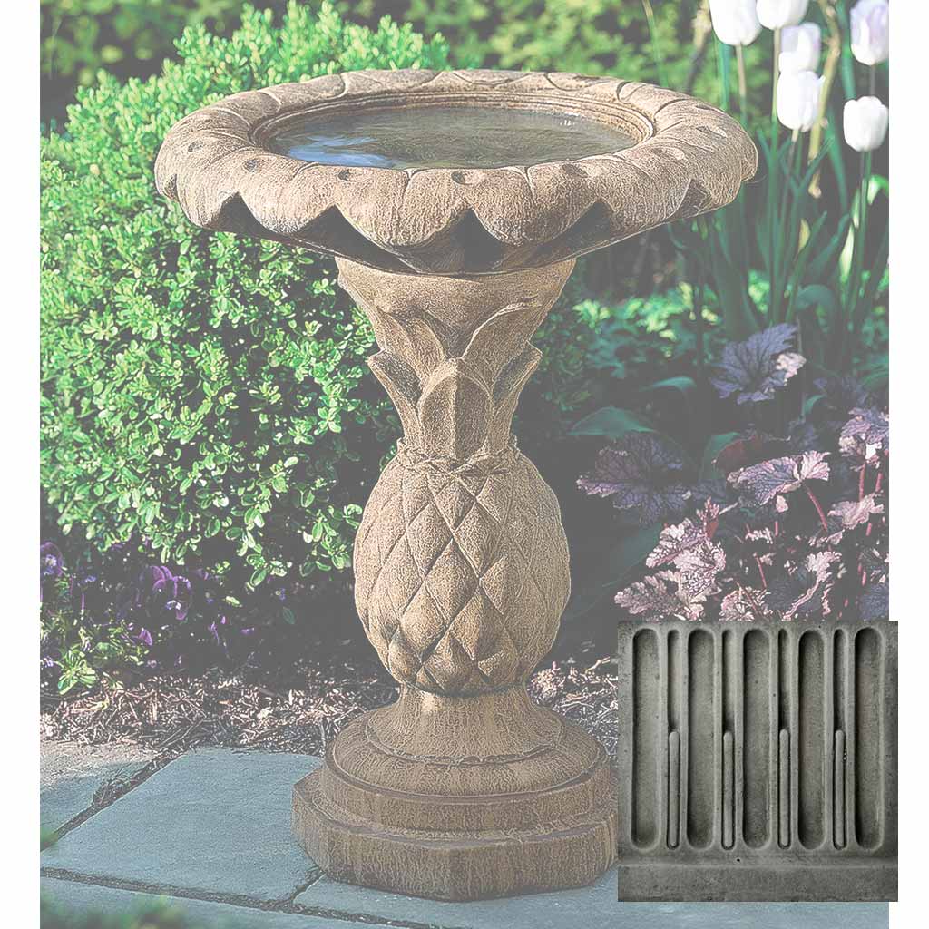 Pineapple Birdbath