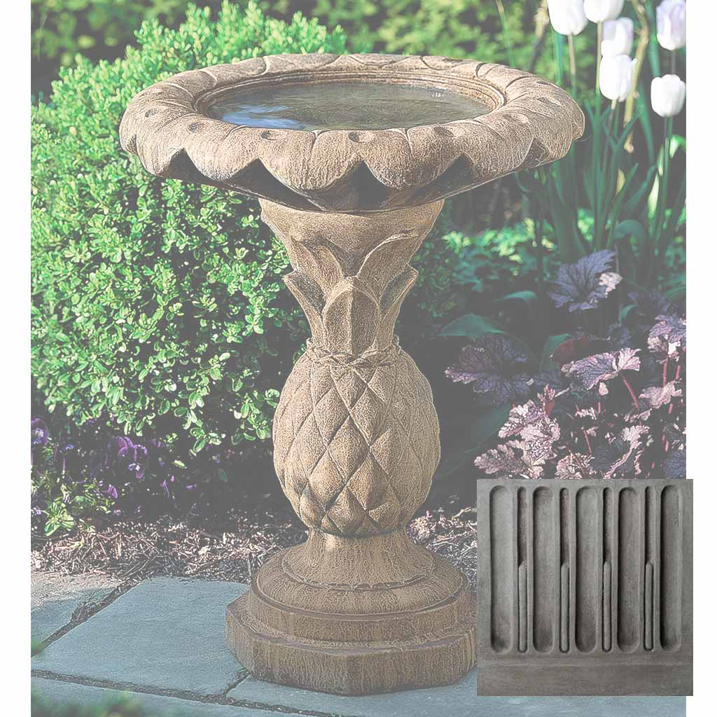 Pineapple Birdbath