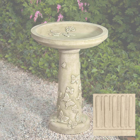 Butterflies are Free Birdbath