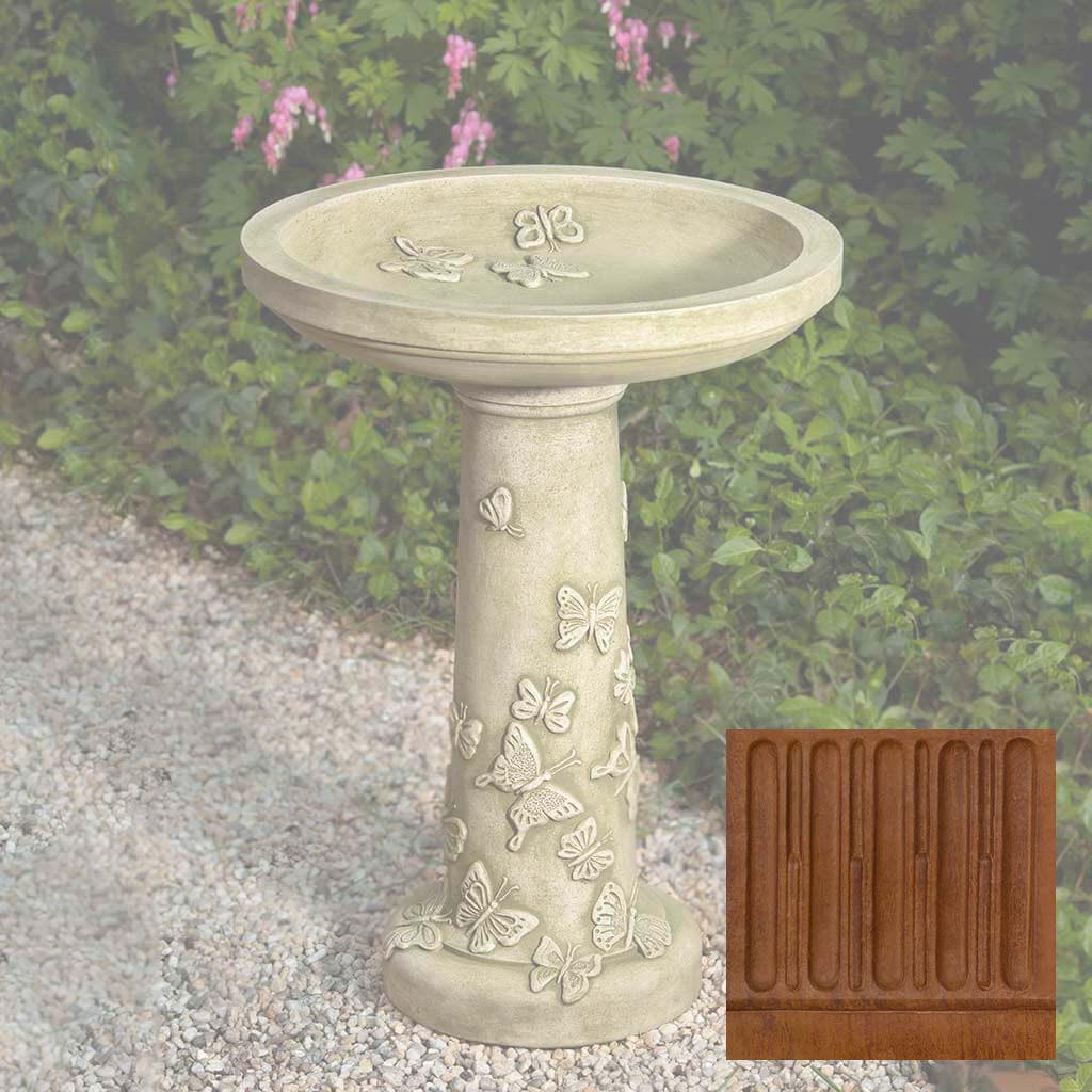 Butterflies are Free Birdbath