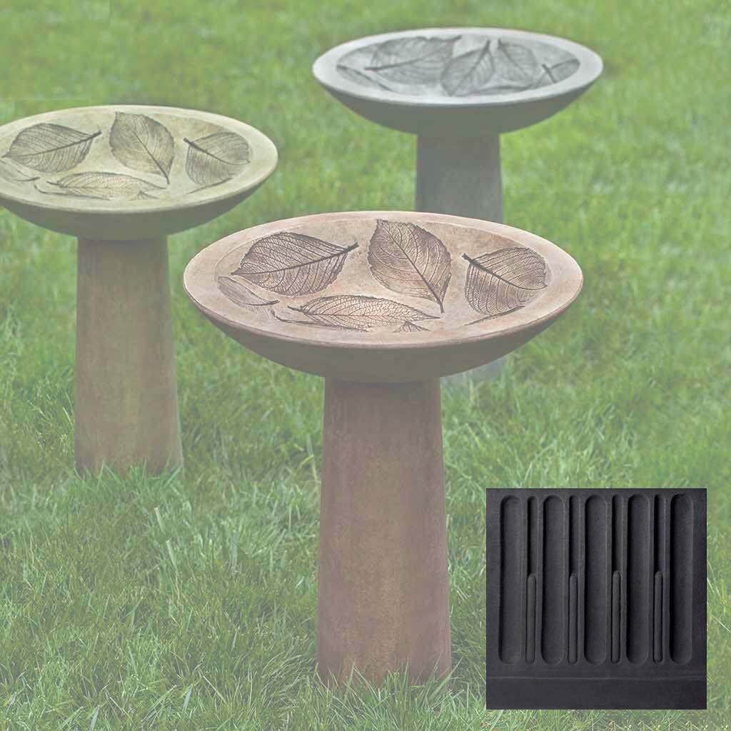 Hydrangea Leaf Birdbath