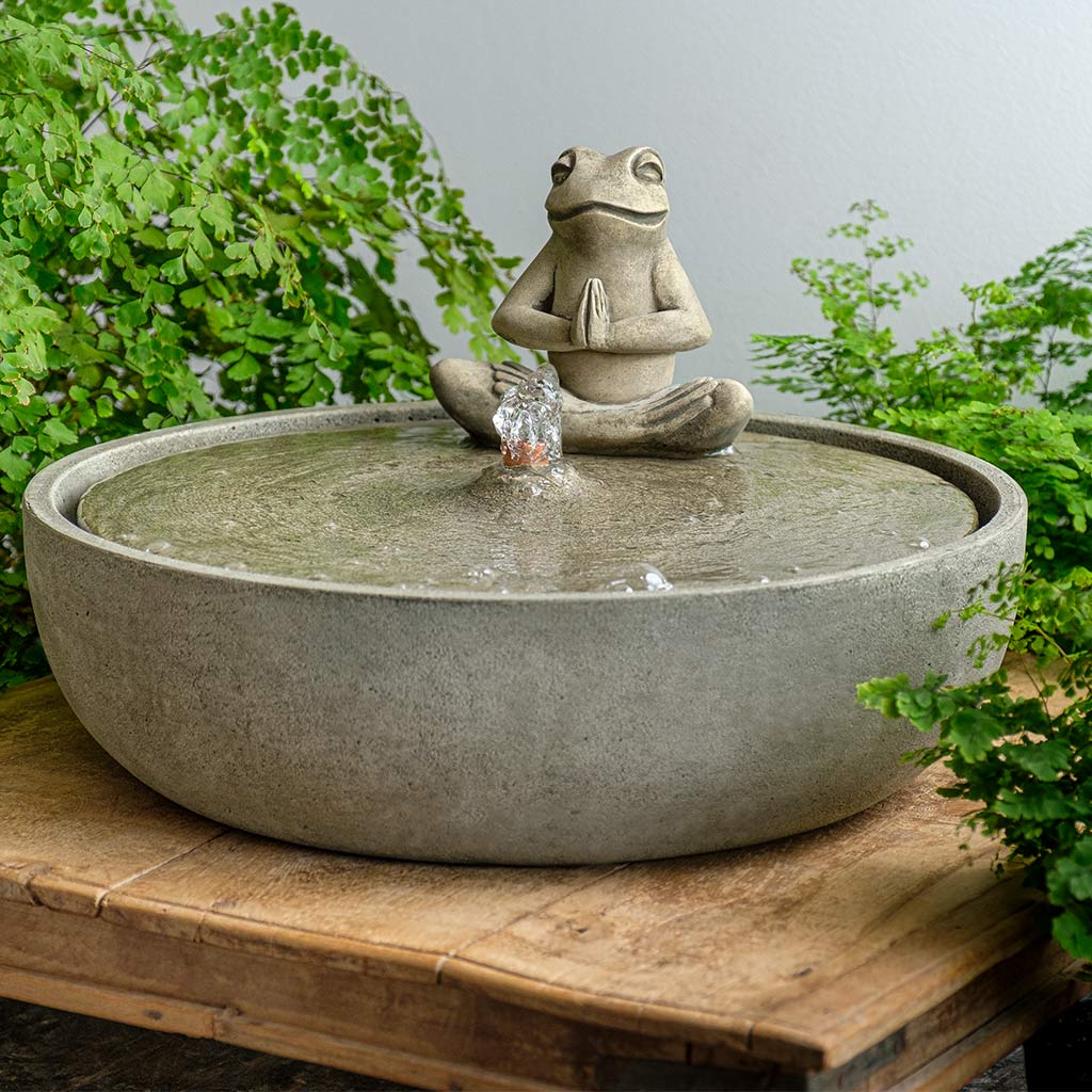 Yoga Frog Fountain