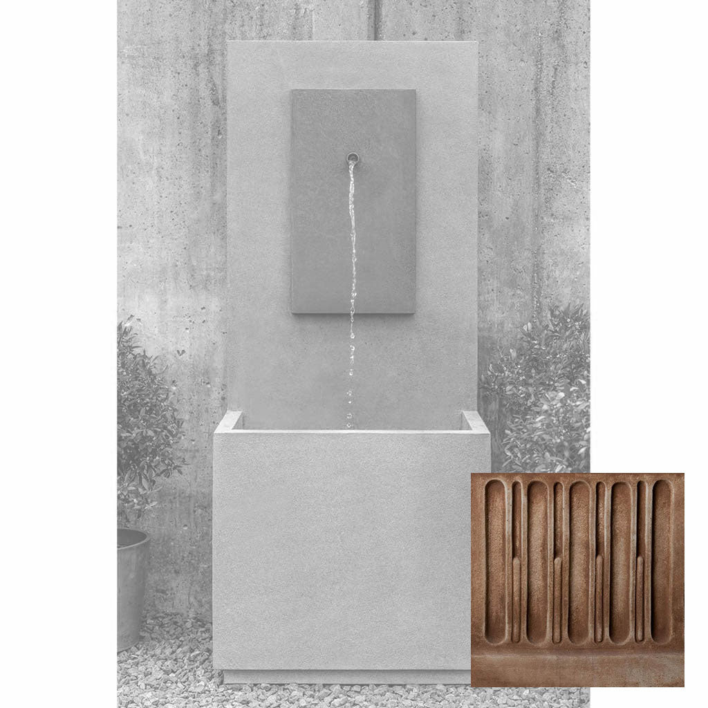 MC-1 Fountain - Corten Steel Face