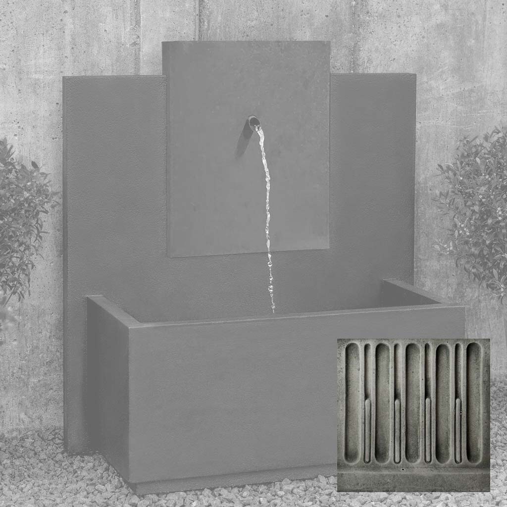 MC-3 Fountain - Corten Steel Face
