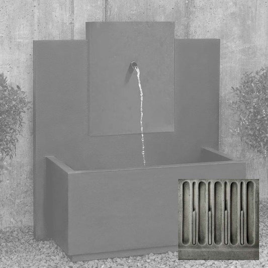 MC-3 Fountain - Corten Steel Face