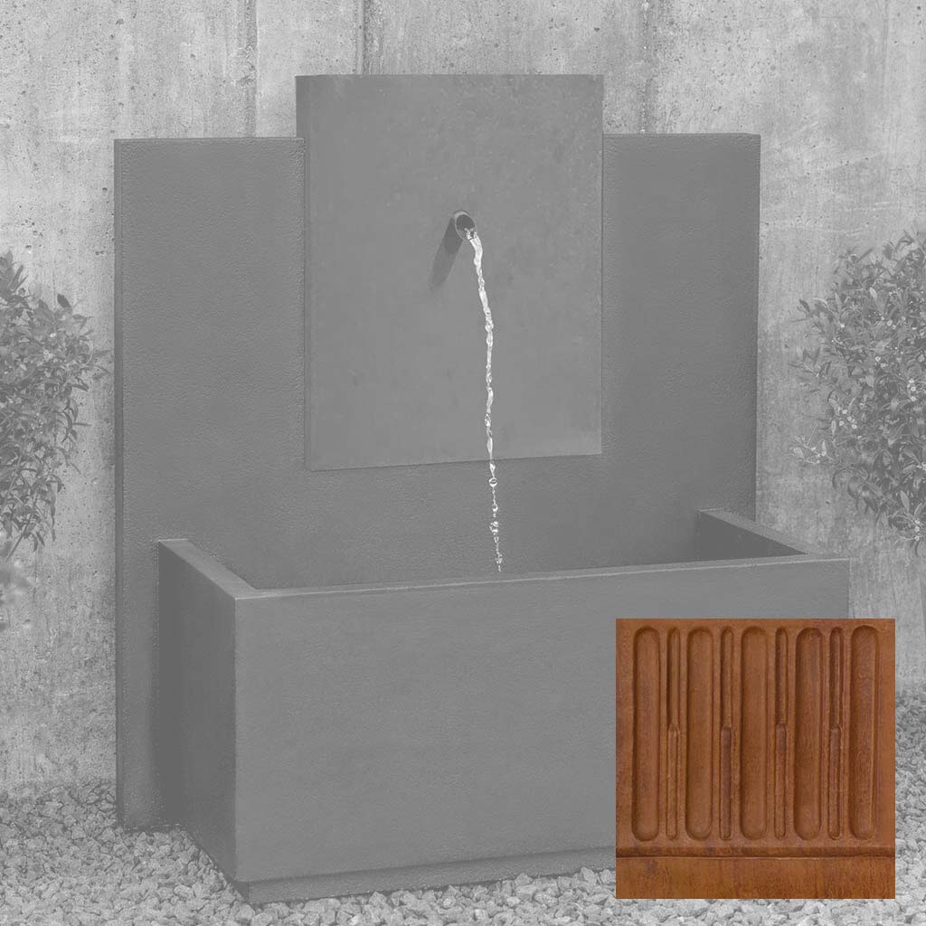 MC-3 Fountain - Corten Steel Face