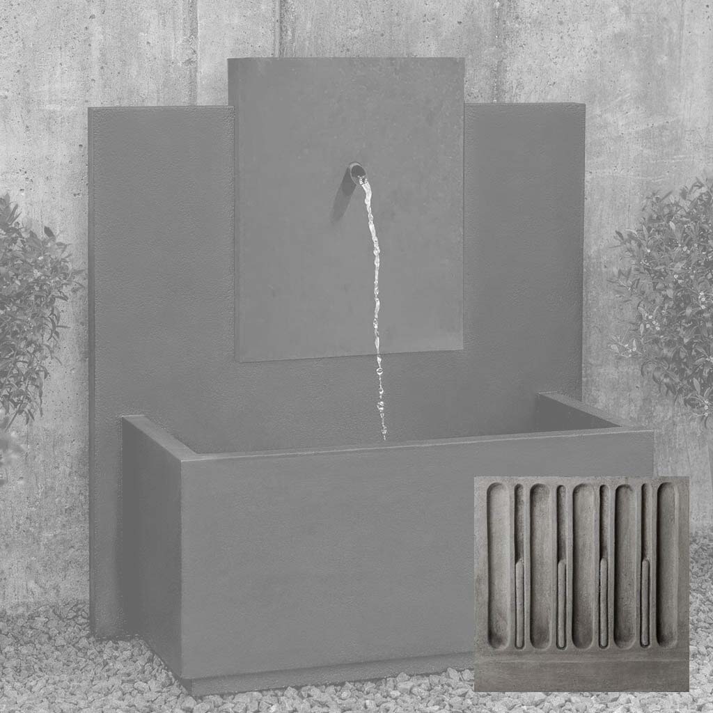 MC-3 Fountain - Corten Steel Face