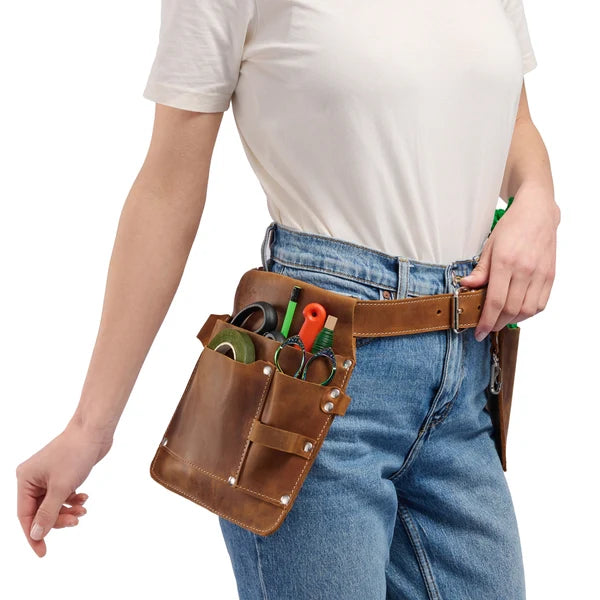 Adjustable Garden Belt — Leather Tool Belt