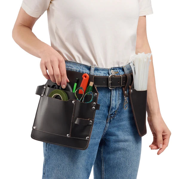 Adjustable Garden Belt — Leather Tool Belt