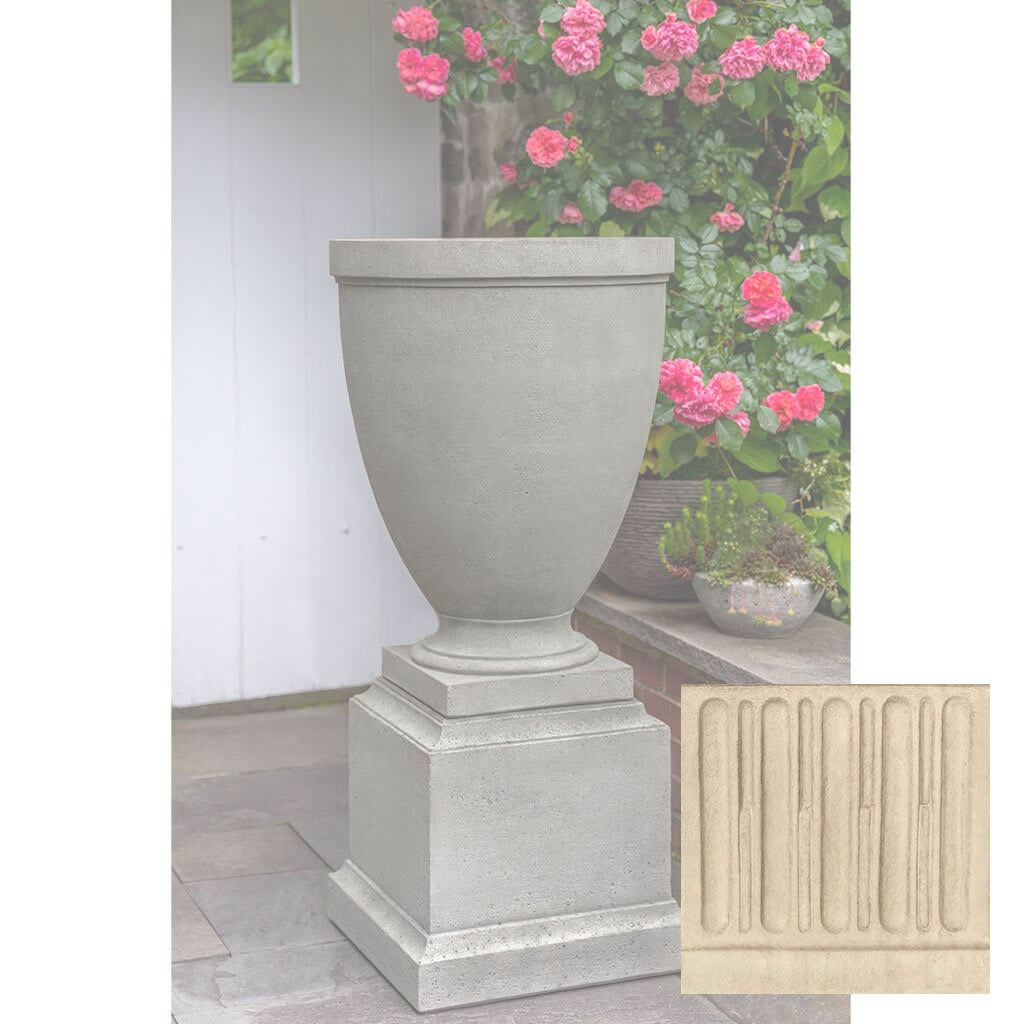 Capitol Hill Urn w/ Rustic 16.5 Pedestal