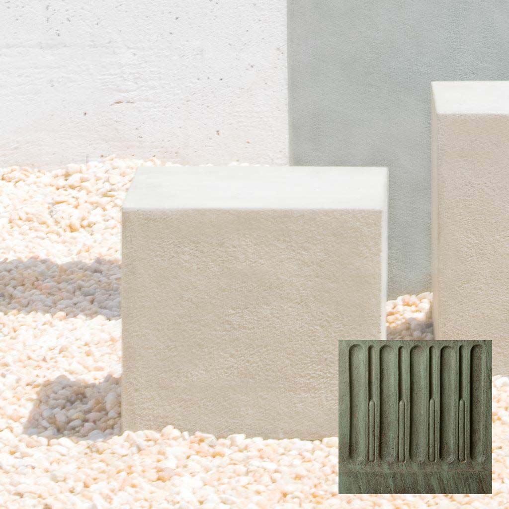 Short Square Textured Pedestal